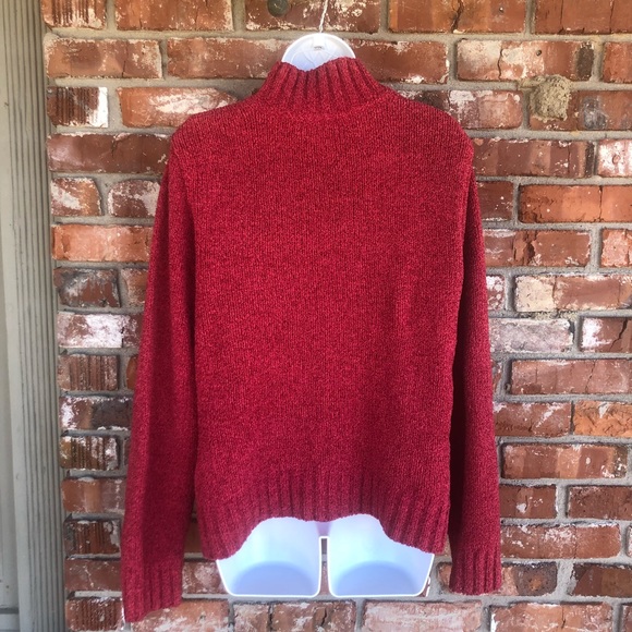 Sonoma red long sleeve sweater size large - Picture 4 of 6